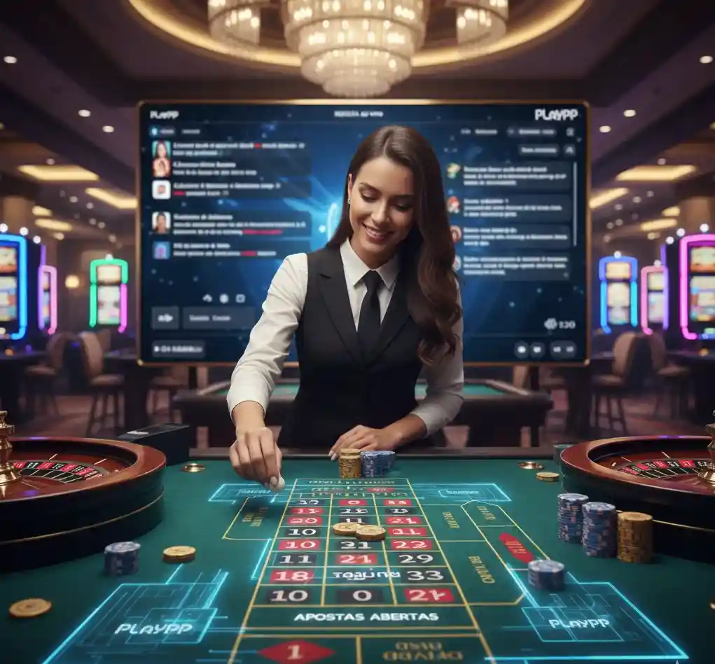 Cassino Ao Vivo Playpp: A Experiência Real De Vegas (2026) ILUSTRAÇÃO DE UM CASSINO AO VIVO
