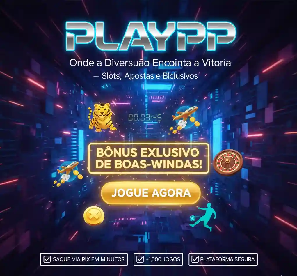 Banner Ilustrativo da PLAYPP com Bonus de Boas Vindas